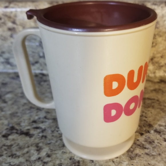 Vintage Dunkin Donuts Travel Mug Plastic - Picture 3 of 4